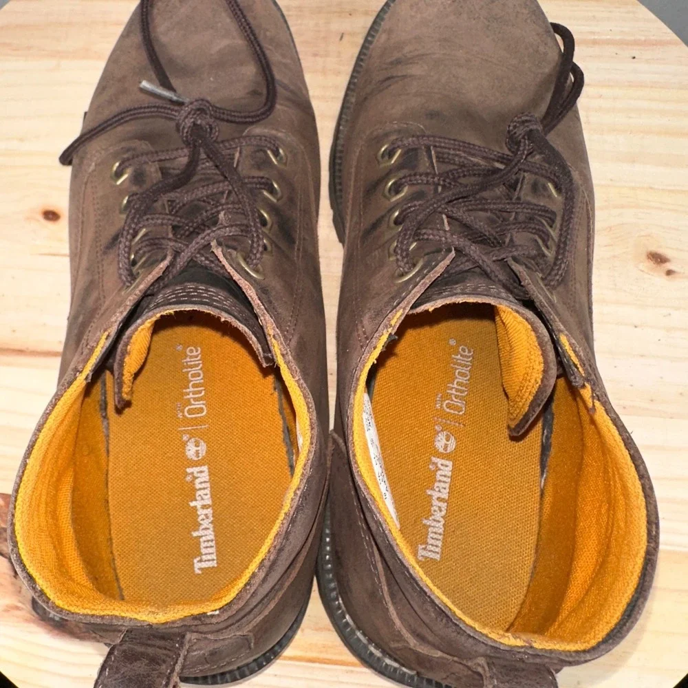 Timberland Larchmont II Chukka Boots Mens 10 Dark Brown Waterproof Leather A44MG